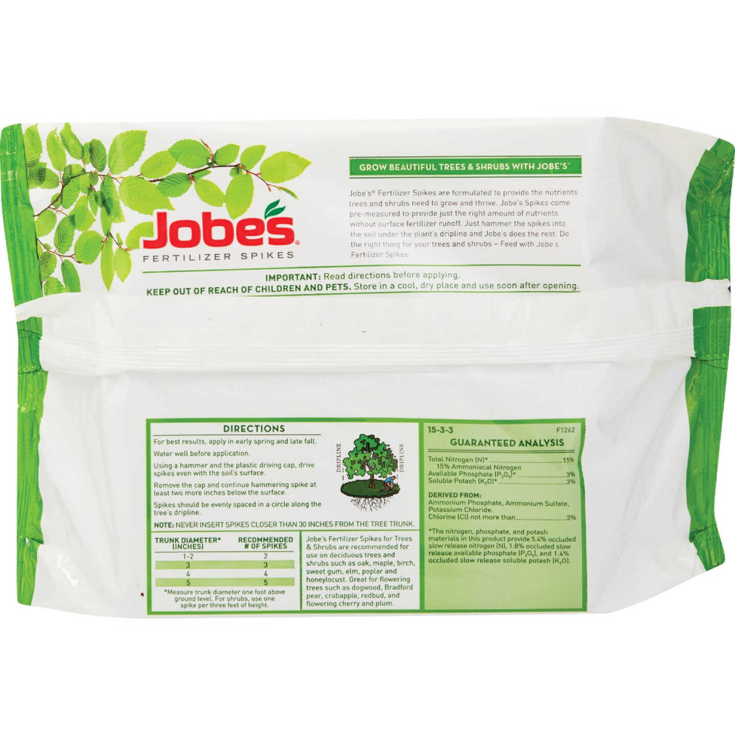 Jobe's 15-3-3 Tree Fertilizer Spikes (9-Pack) Image 4