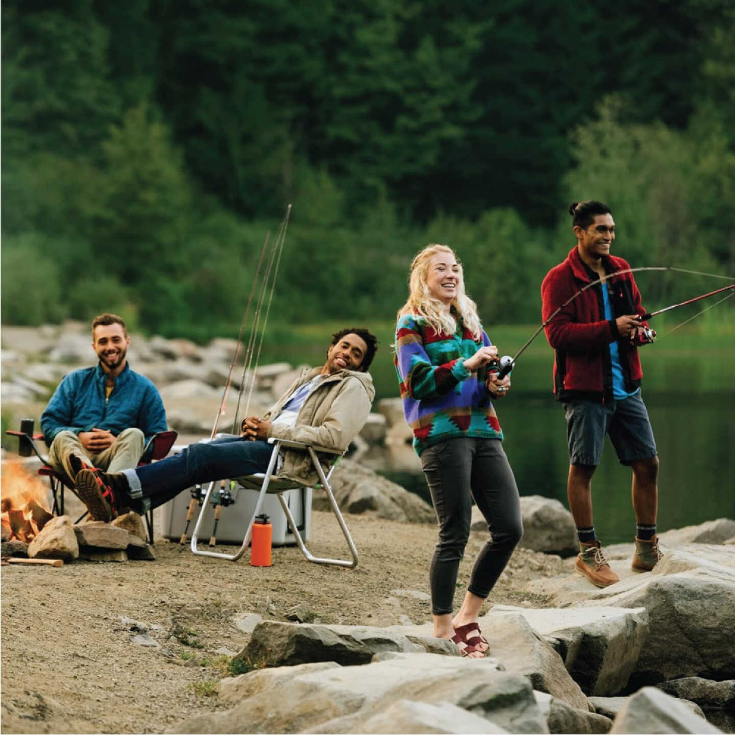 Zebco Verge 8 Ft. Graphite Fishing Rod & Spining Reel Image 9