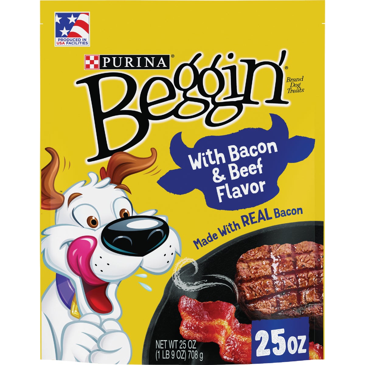 Purina Beggin' Strips Bacon & Beef Flavor Chewy Dog Treat, 25 Oz. Image 1