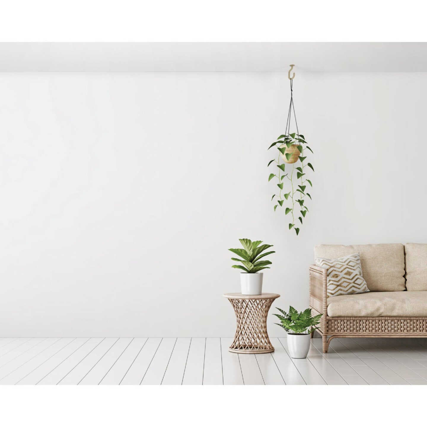National Hardware 6 In. White Ceiling Hook Image 2