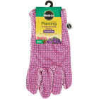 Miracle-Gro Women's Polyester & Cotton Dotted Grip Planting Gloves, Medium/Large Image 2
