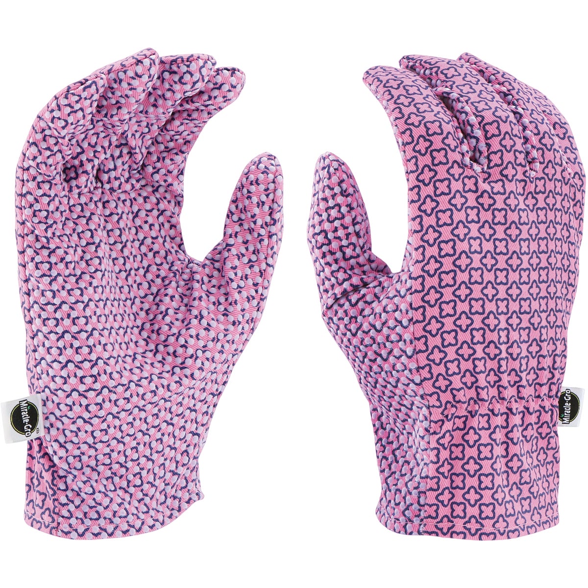 Miracle-Gro Women's Polyester & Cotton Dotted Grip Planting Gloves, Medium/Large Image 1