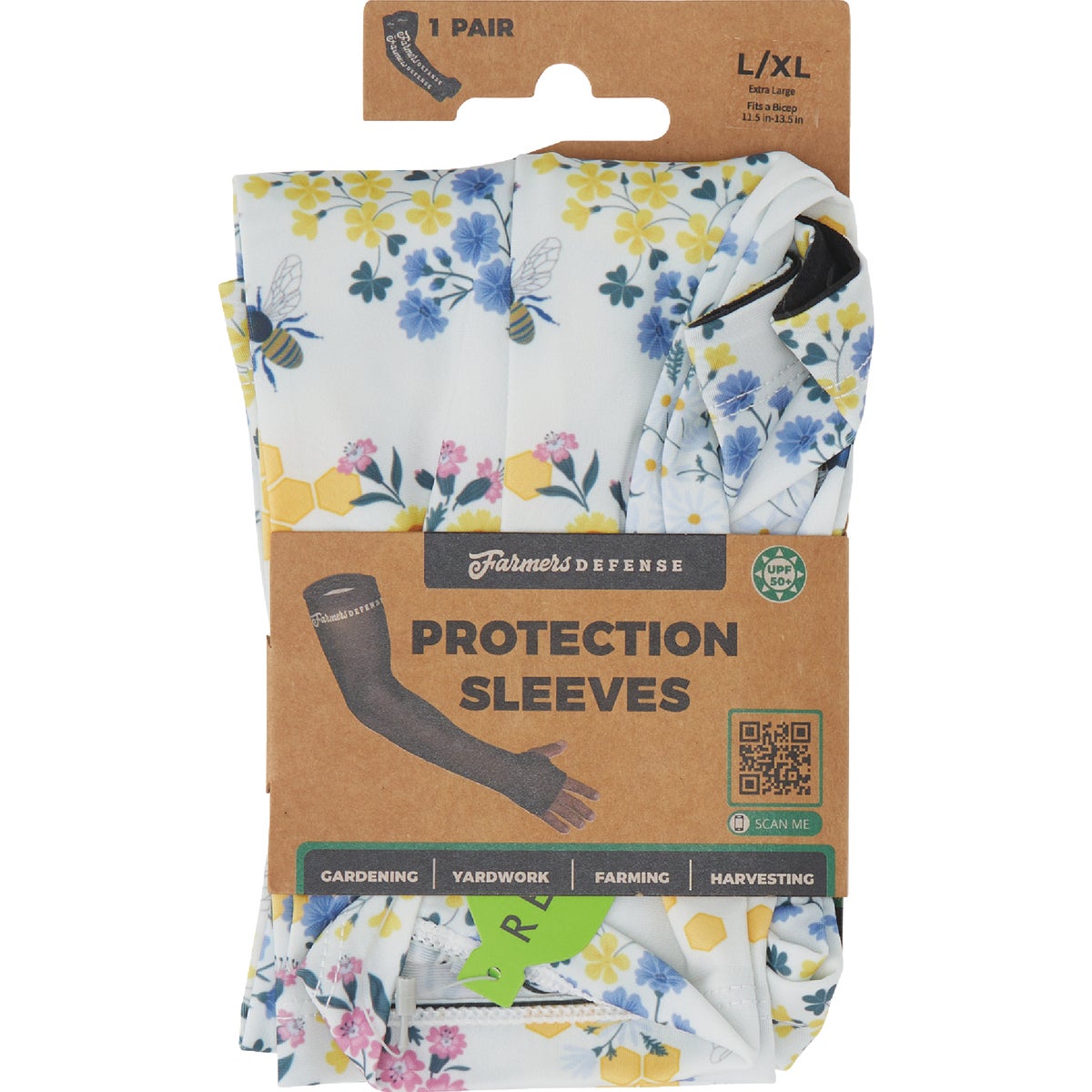Farmers Defense Cream Save the Bees Protection Sleeves, Large/XL Image 5