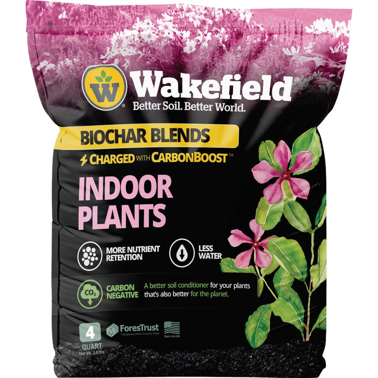 Wakefield Biochar 4 Qt. Indoor Plant Soil Mix Image 1