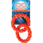 Boss Pet Infinity TPR 2 Rings Orange Dog Toy Image 2