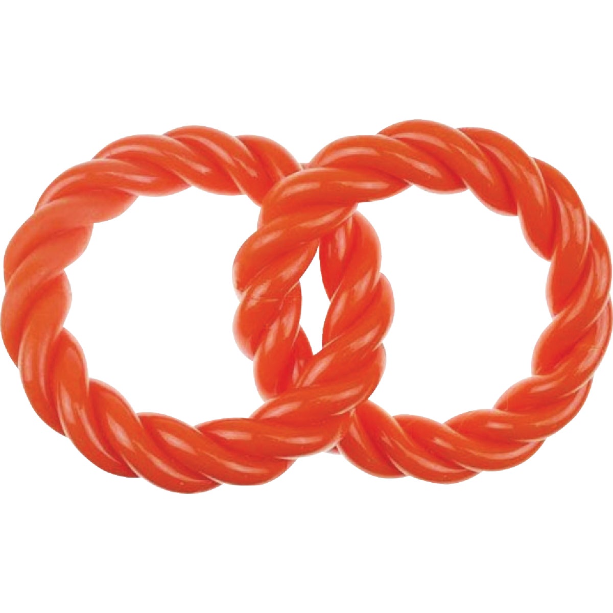 Boss Pet Infinity TPR 2 Rings Orange Dog Toy Image 1