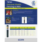 Tenax 3/4 In. x 3 Ft. H. x 25 Ft. L. Hexagonal Plastic Poultry Netting Fence, Black Image 4