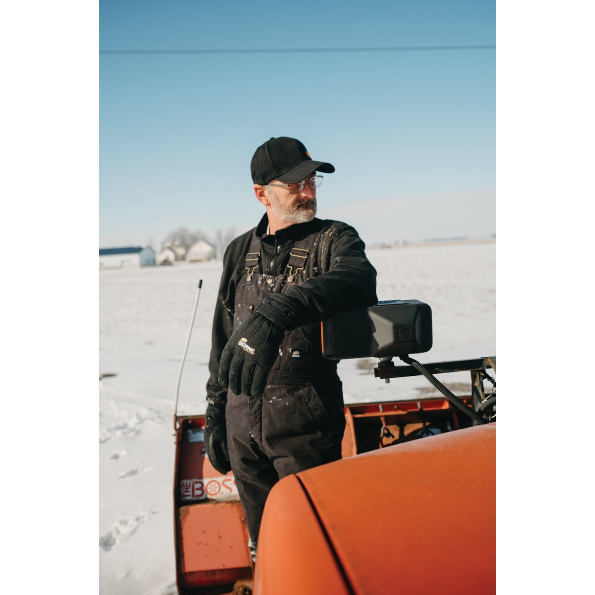 Berne Men's Medium Black Heartland Insulated Washed Duck Bib Overalls Image 2