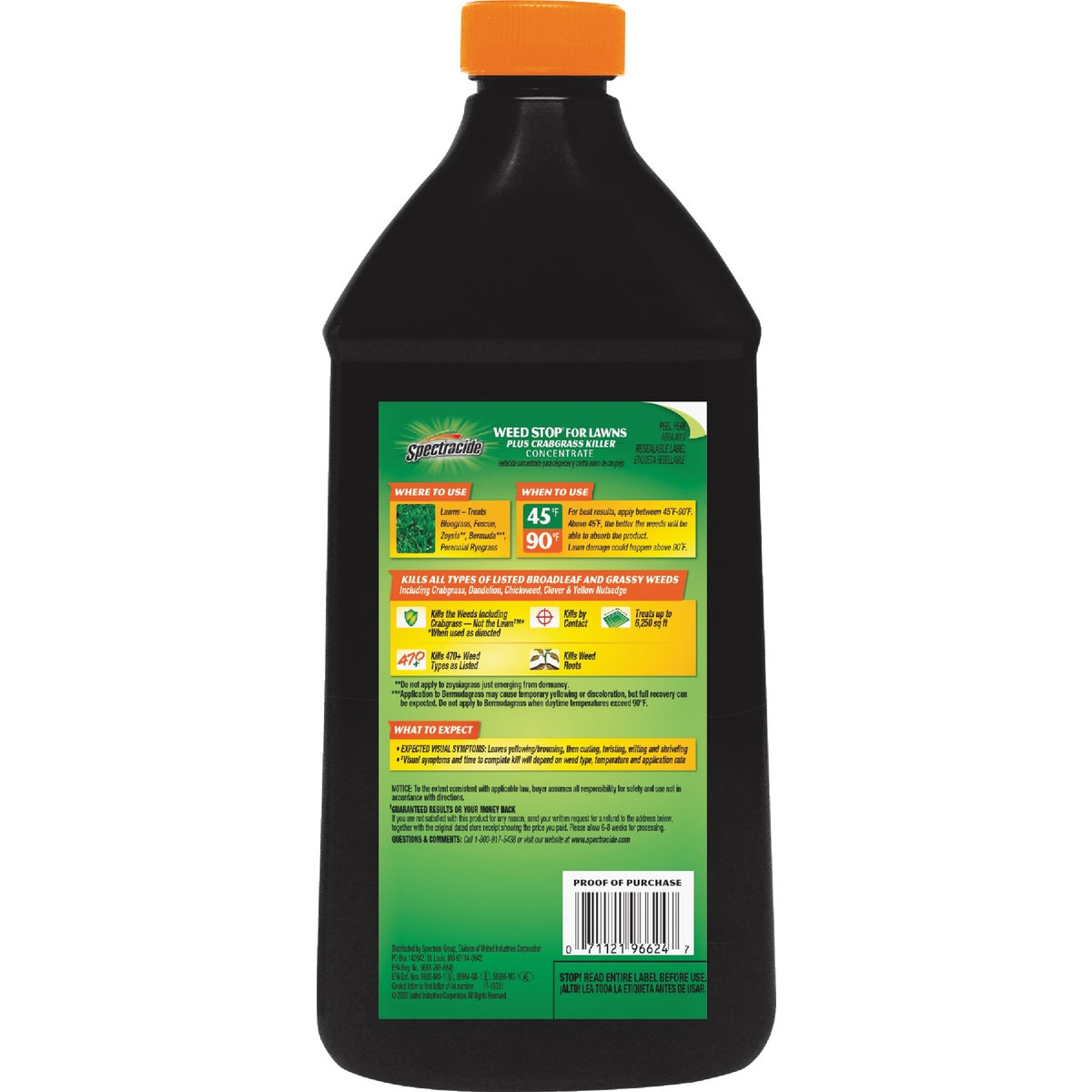 Spectracide Weed Stop For Lawns Plus Crabgrass Killer 40 Oz. Concentrate Weed Killer Image 2
