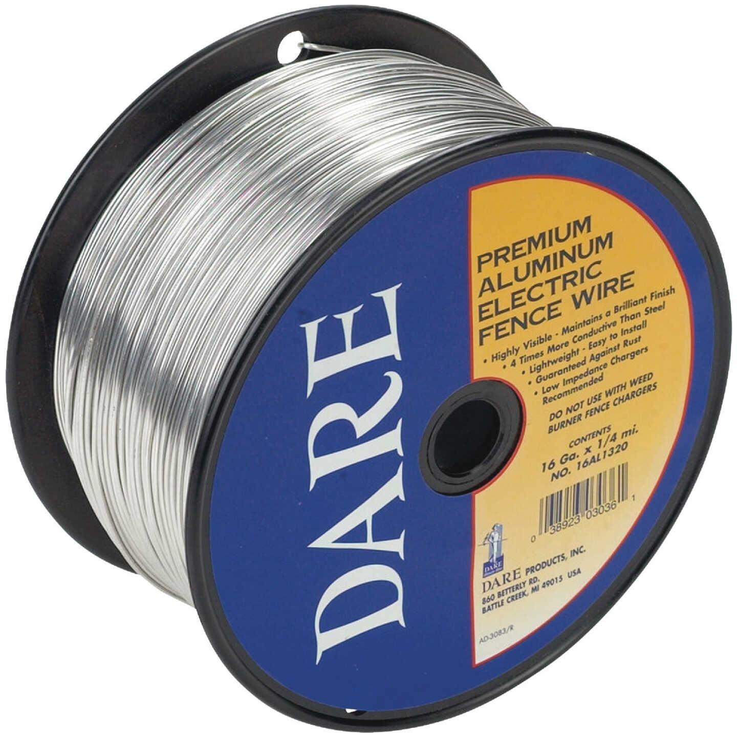 Dare 1/4-Mile x 16 Ga. Aluminum Electric Fence Wire Image 1