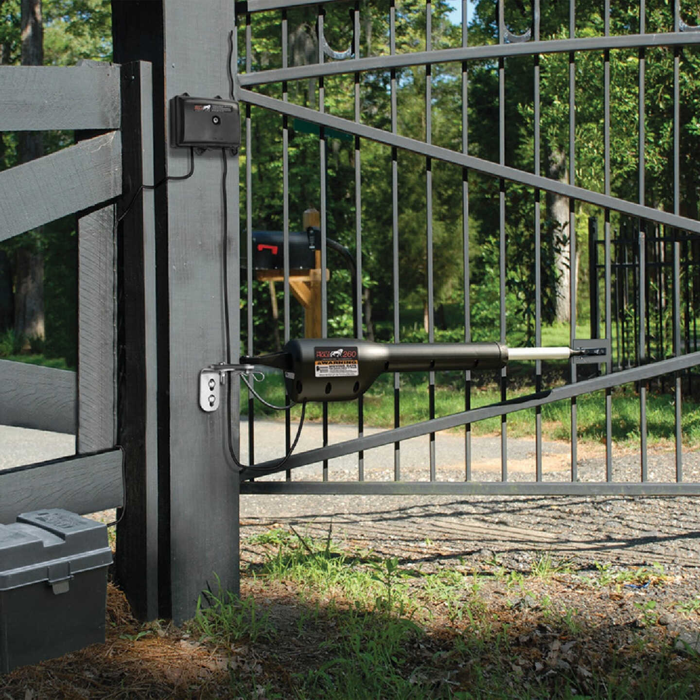 Mighty Mule MM271 12 Ft. 300 Lb. Single Gate Opener Kit Image 3