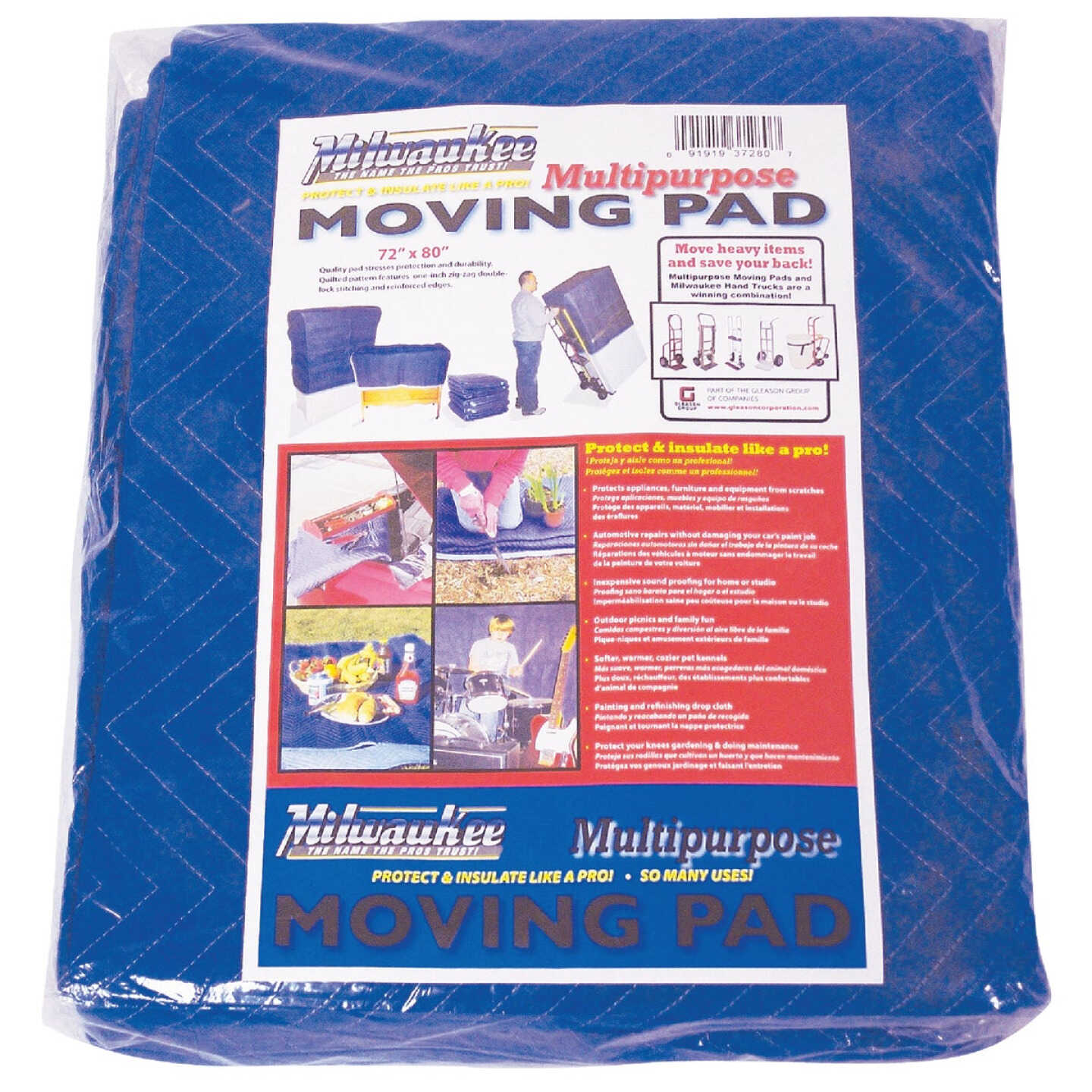 Milwaukee 72 In. W. x 80 In. L. Multipurpose Moving Blanket Image 1