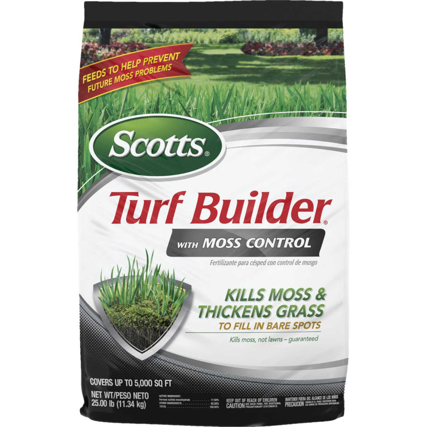 Scotts Turf Builder 25 Lb. 5000 Sq. Ft. Moss Control & Lawn Fertilizer Image 1