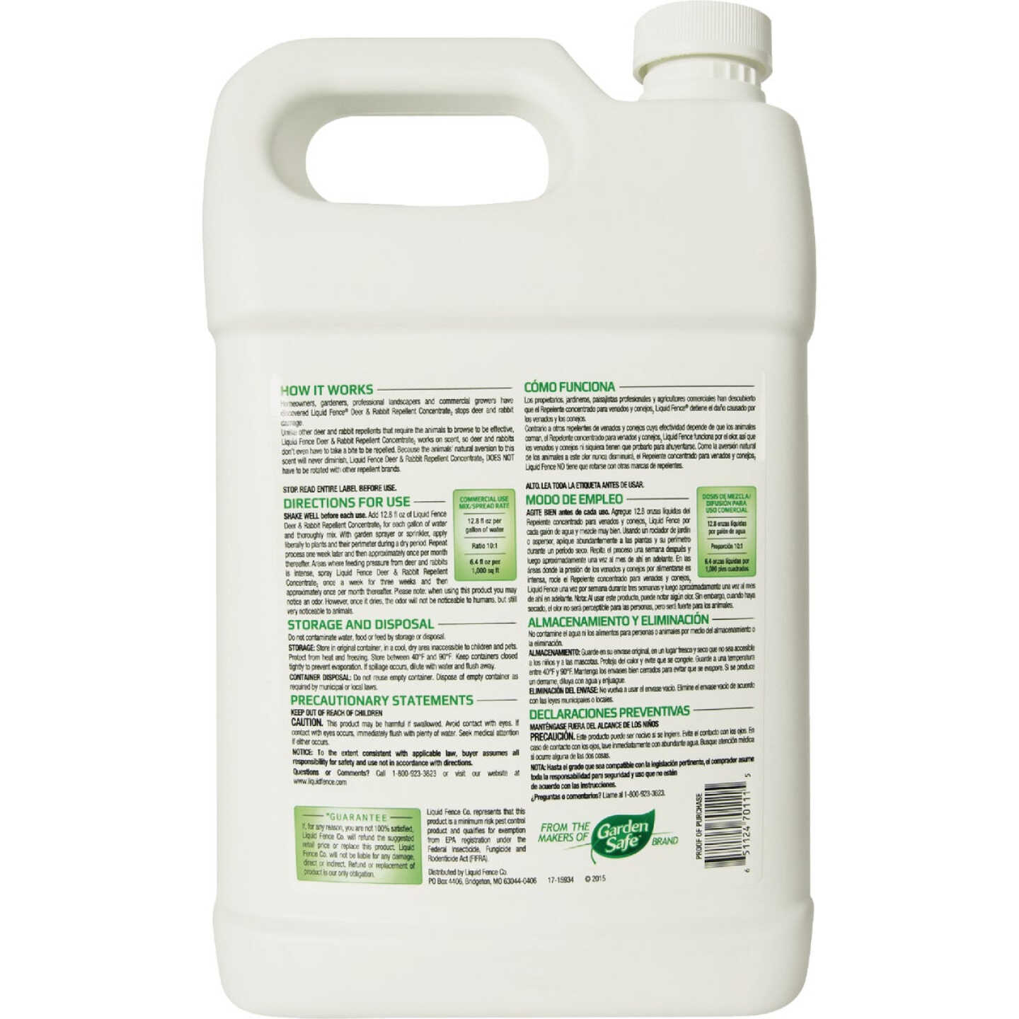 Liquid Fence 128 Oz. Concentrate Deer & Rabbit Repellent Image 3