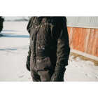 Berne Men's Large Black Heartland Insulated Washed Duck Bib Overalls Image 3