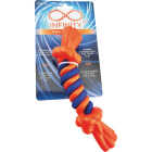 Boss Pet Infinity TPR/Rope Bone Small Orange Dog Toy Image 2