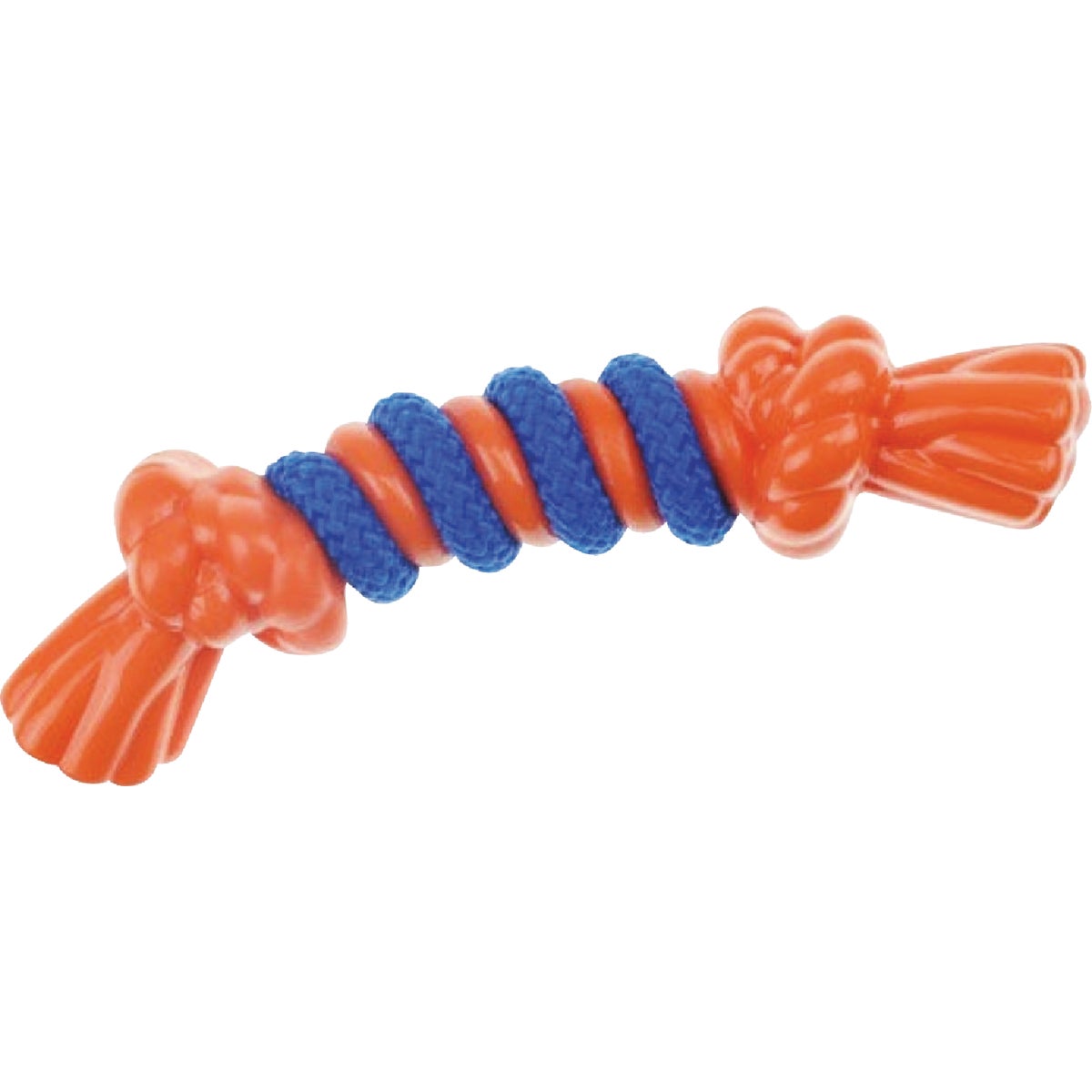 Boss Pet Infinity TPR/Rope Bone Small Orange Dog Toy