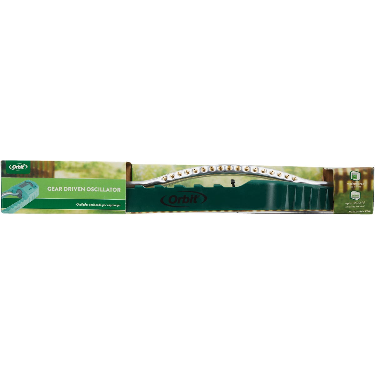 Orbit Plastic 3600 Sq. Ft. Green Oscillating Sprinkler Image 2