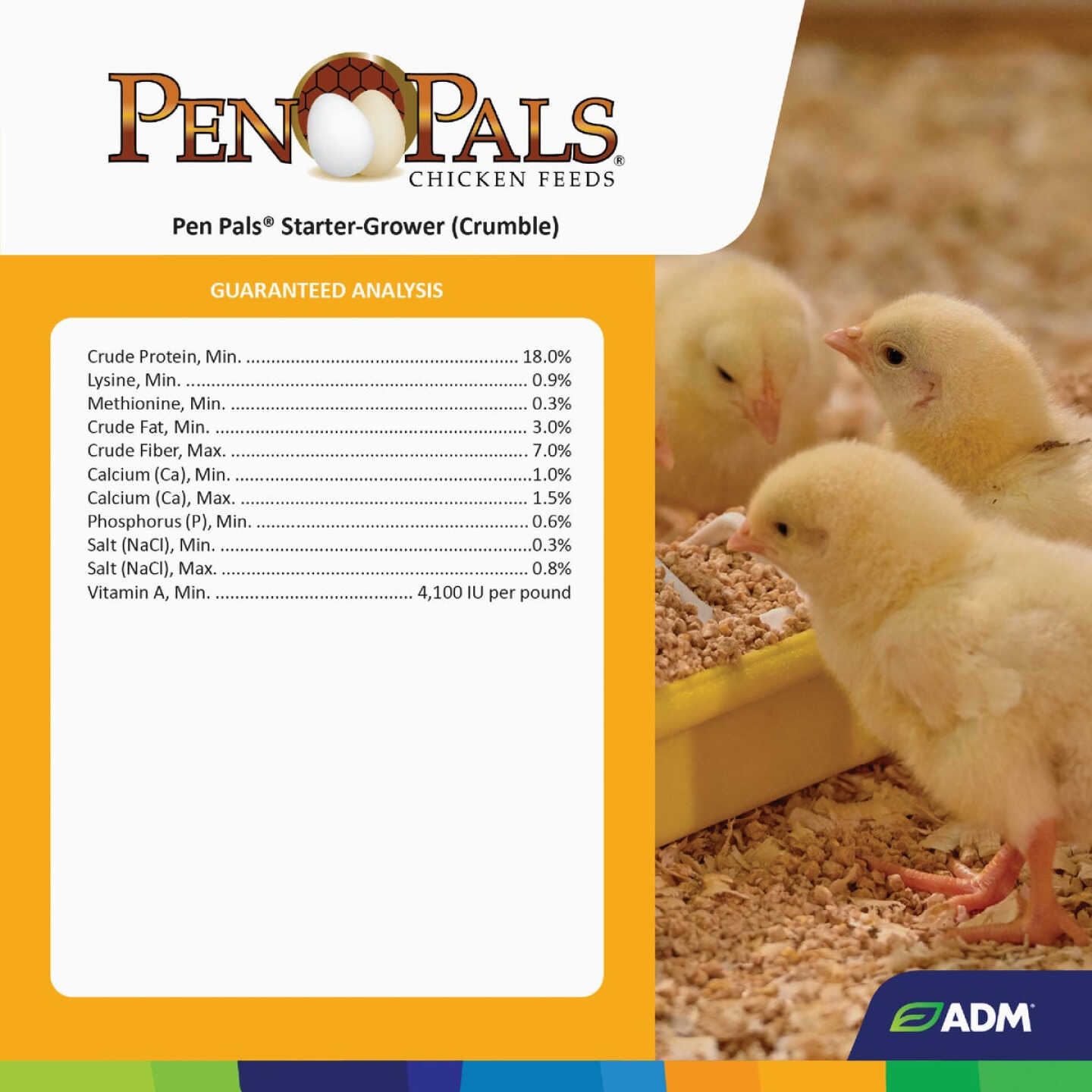 ADM Pen Pals 5 Lb. Chicken Starter/Grower Chicken Feed Image 4