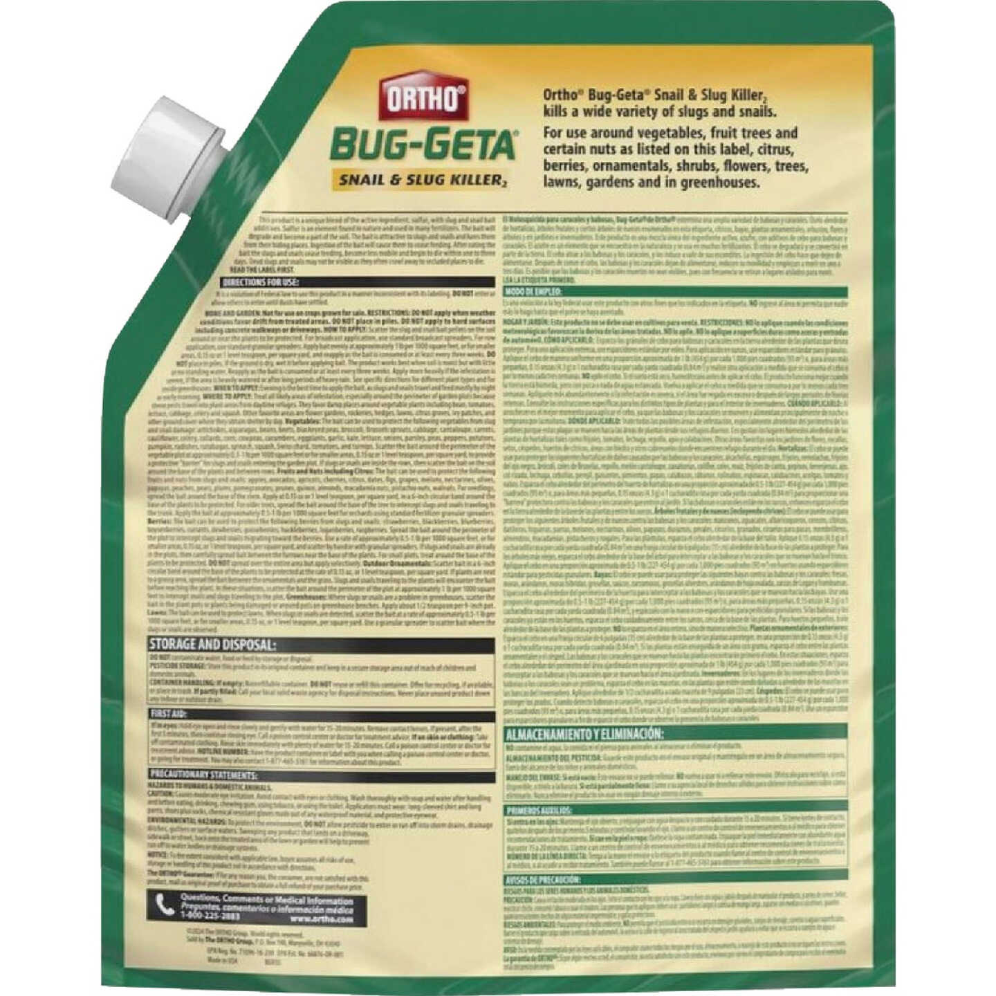 Ortho Bug-Geta 6 Lb. Ready To Use Pellets Slug & Snail Killer Image 2