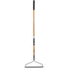 Do it Best 16.25 In. Steel Bow Garden Rake with Wood Handle (16-Tine) Image 2