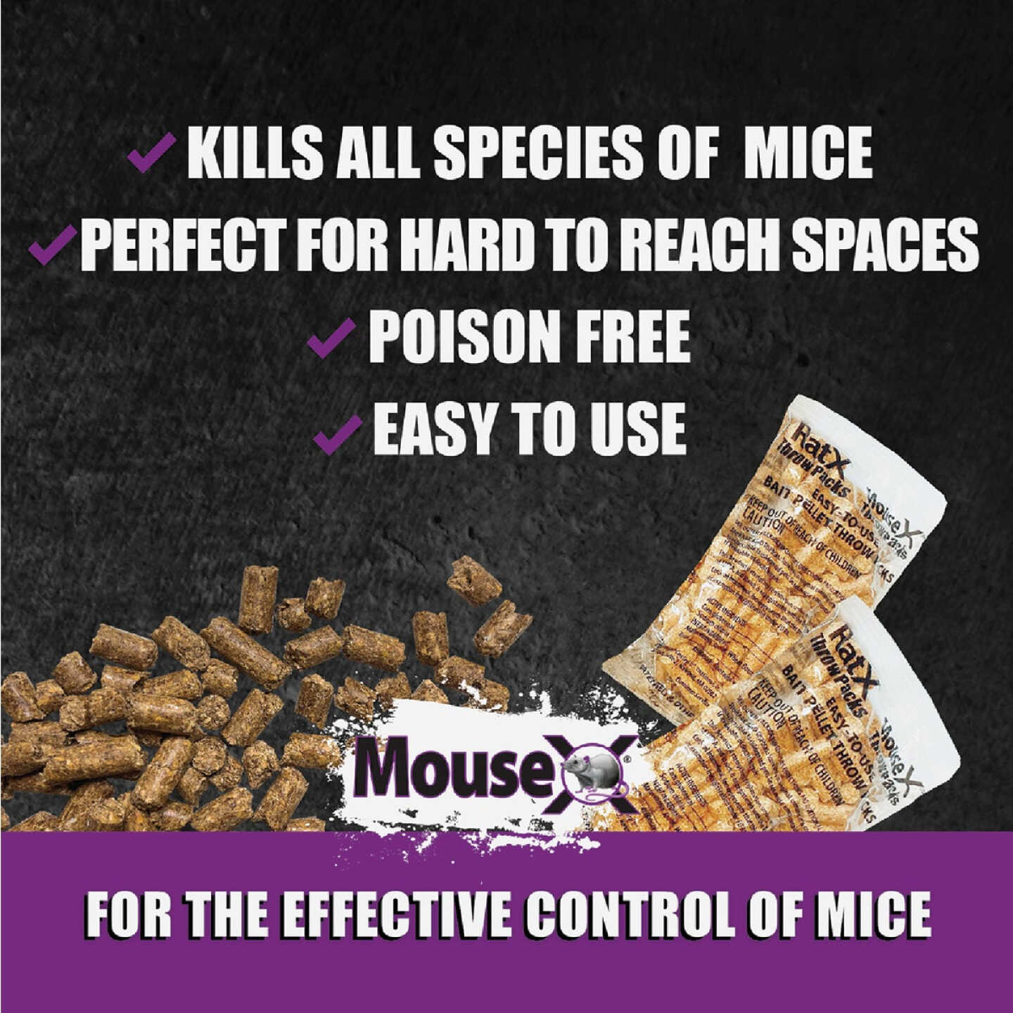 MouseX Pellet Throw Pack Mouse Killer (6-Pack) Image 3