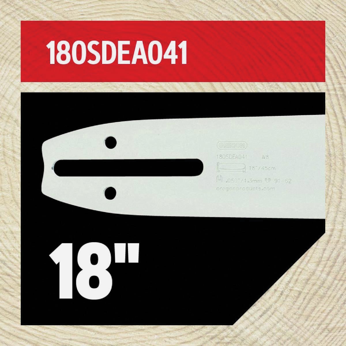 Oregon AdvanceCut 18 In. 62 Drive Links Reversible Bar & S62 Chain Replacement Combo Image 3