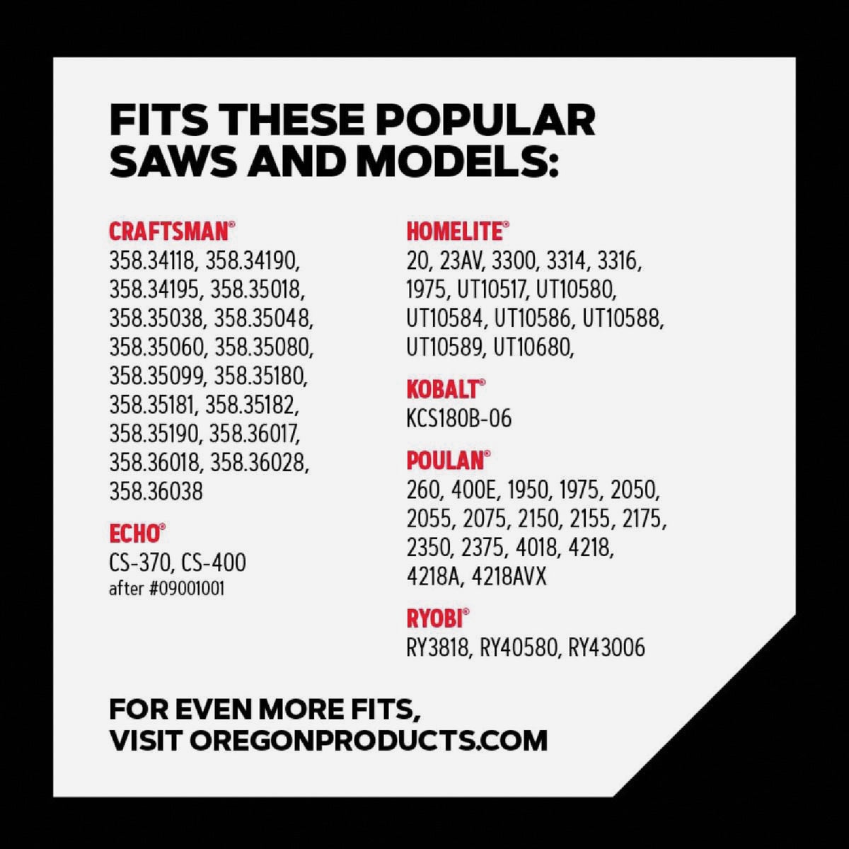 Oregon AdvanceCut 18 In. 62 Drive Links Reversible Bar & S62 Chain Replacement Combo Image 4