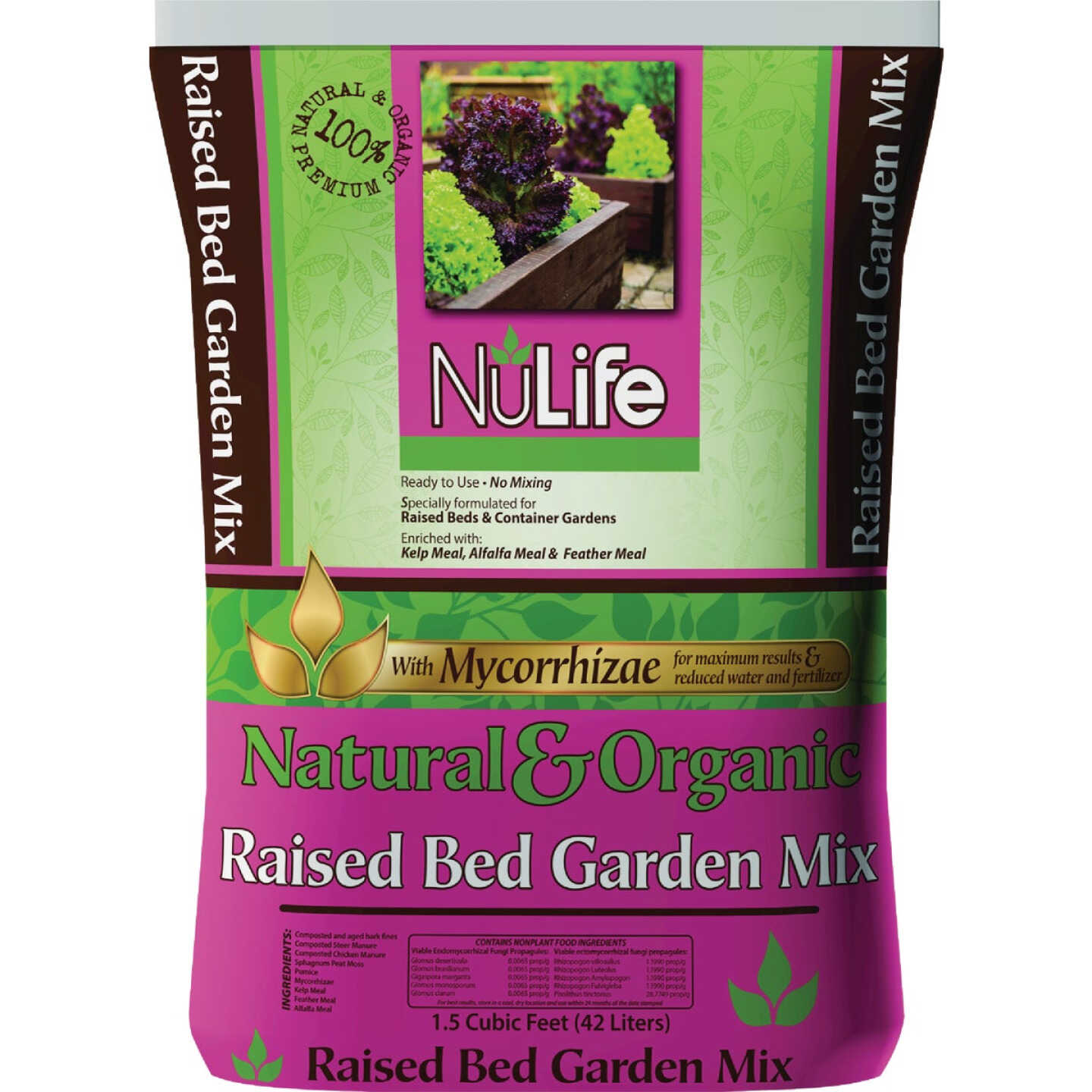 NuLife 1.5 Cu Ft. Raised Bed Garden Mix Image 1