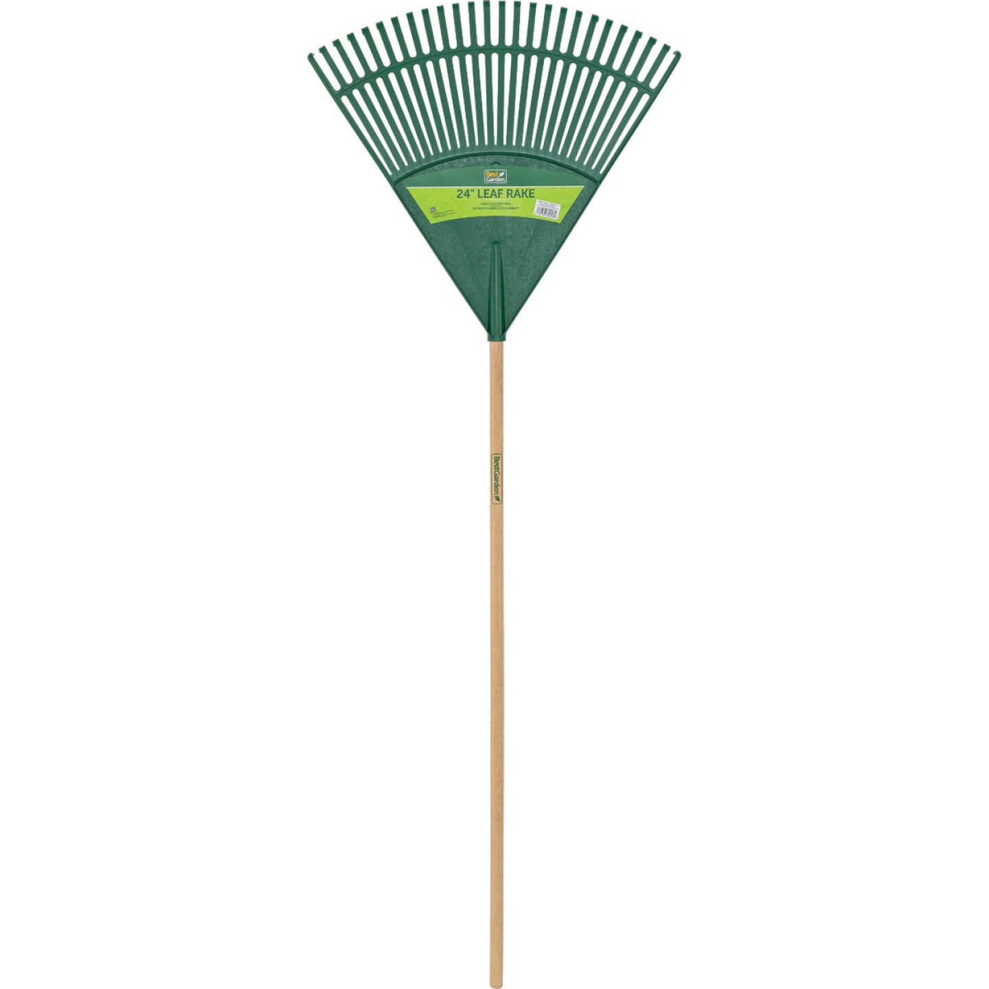 Best Garden 24 In. Poly Leaf Rake with 48 In. Wood Handle (26-Tine) Image 1
