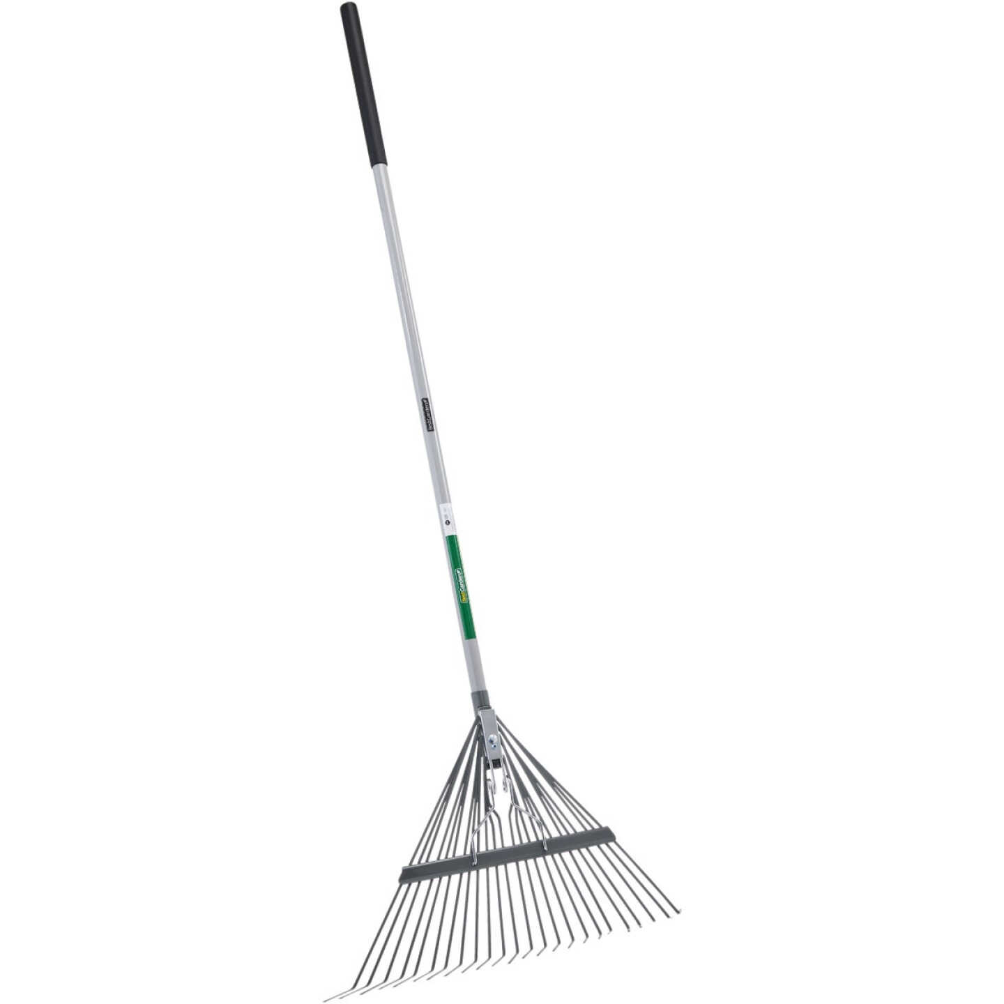 Best Garden 24 In. Steel Leaf Rake with 50 In. Fiberglass Handle (24-Tine) Image 1