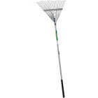 Best Garden 24 In. Steel Leaf Rake with 50 In. Fiberglass Handle (24-Tine) Image 3