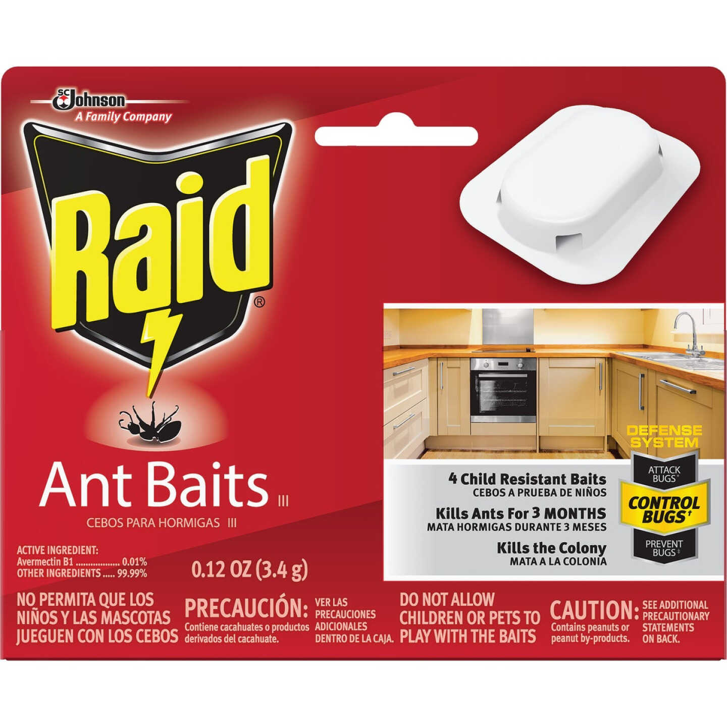Raid 0.24 Oz. Solid Ant Bait Station (4-Pack) Image 1