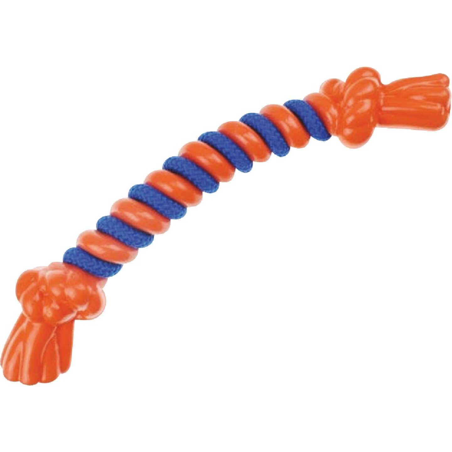 Boss Pet Infinity TPR/Rope Bone Large Orange Dog Toy Image 1