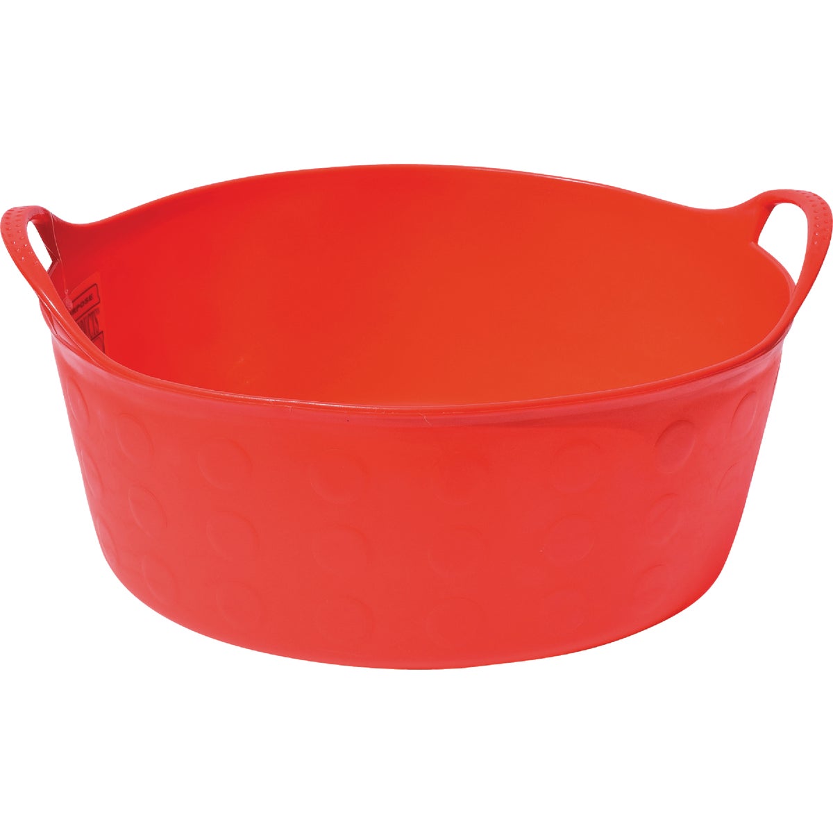 Tuff Stuff 4 Gal. Red Short Plastic Flex Tub