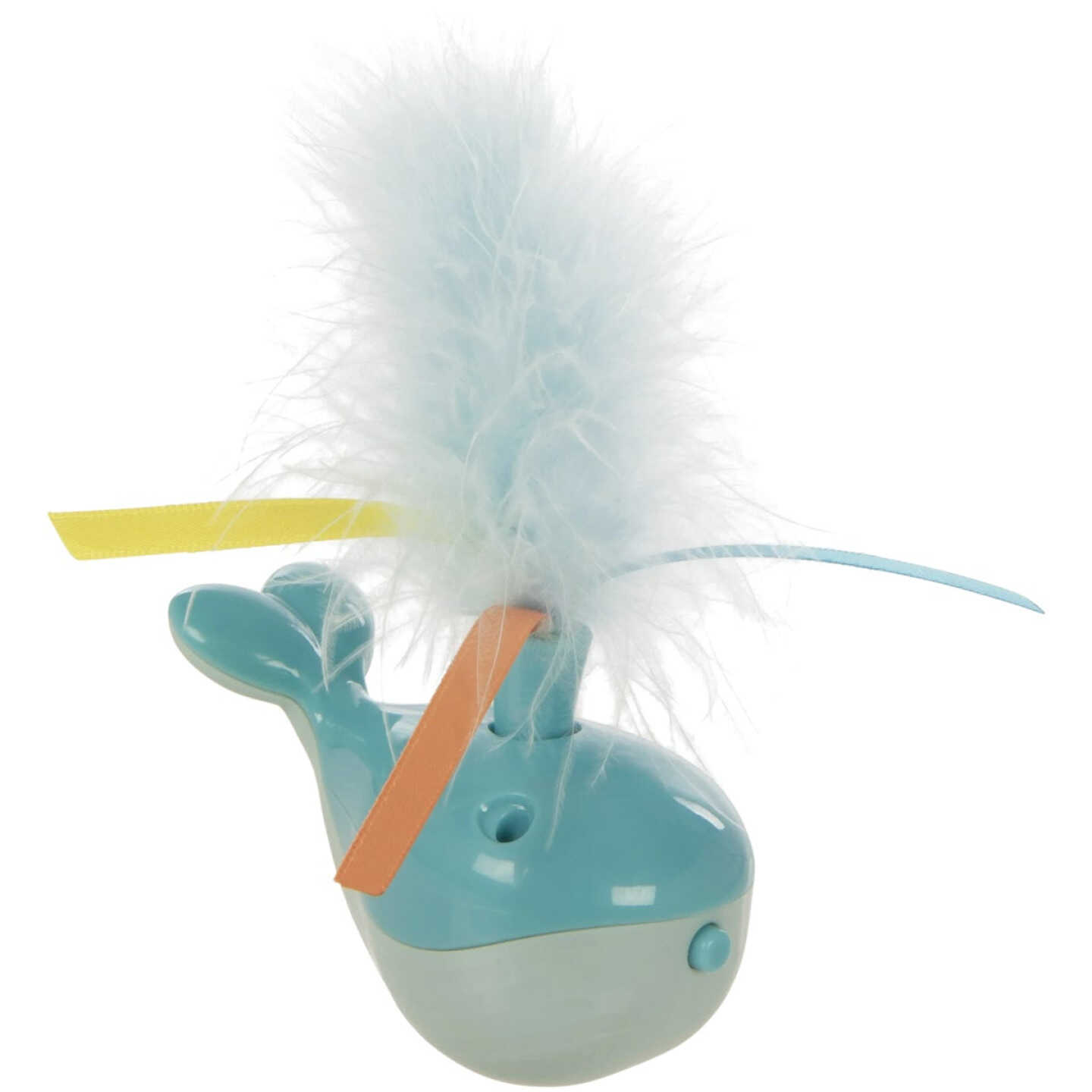 SmartyKat Spout 'N Spin Electronic Motion Whale Cat Toy Image 4