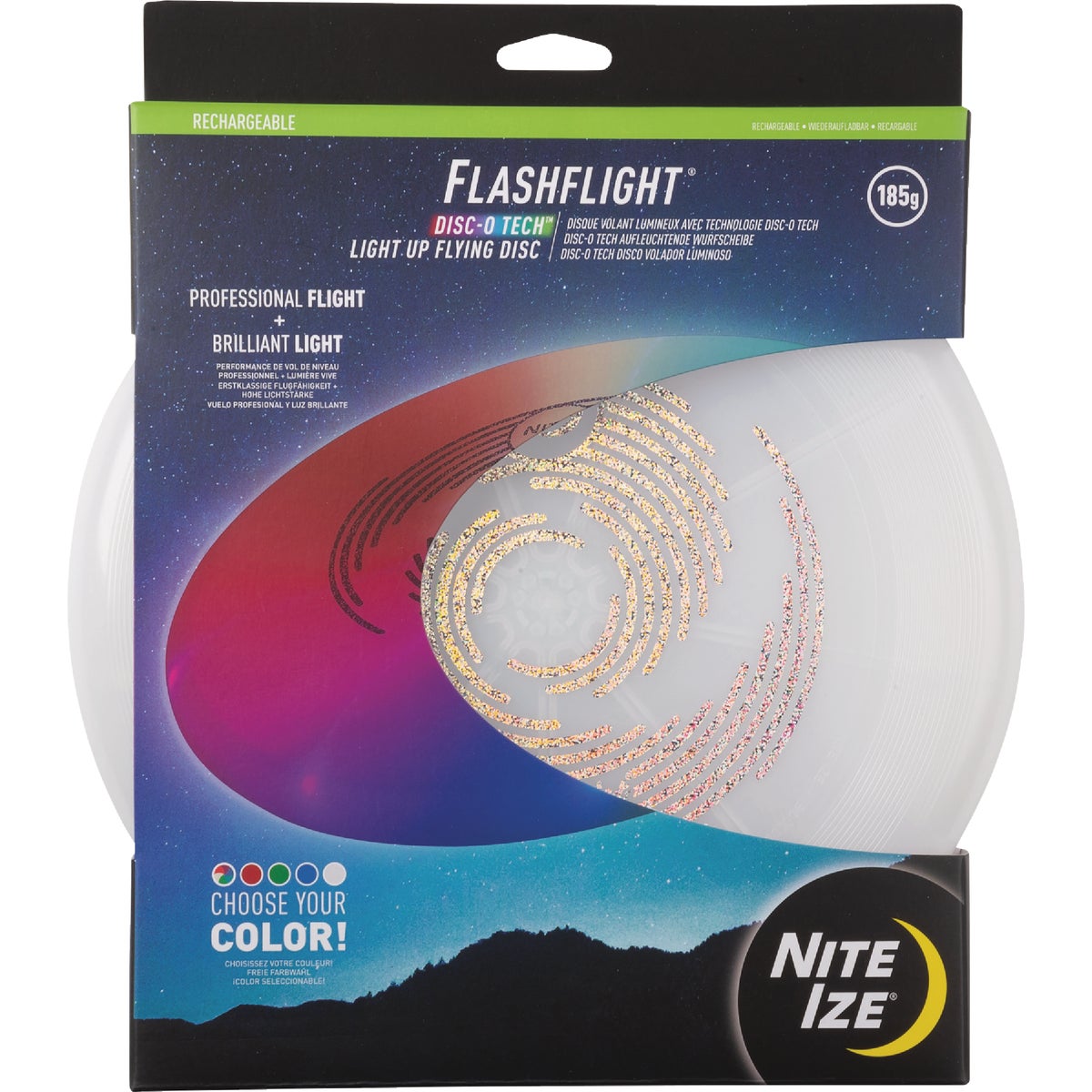 Nite Ize 10.75 In. Dia. Rechargeable Light Up Flying Disc
