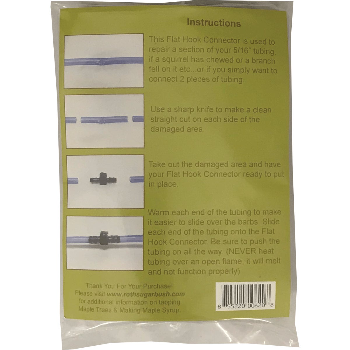 CDL 5/16 In. Maple Line Flat Connector (12-Pack) Image 2