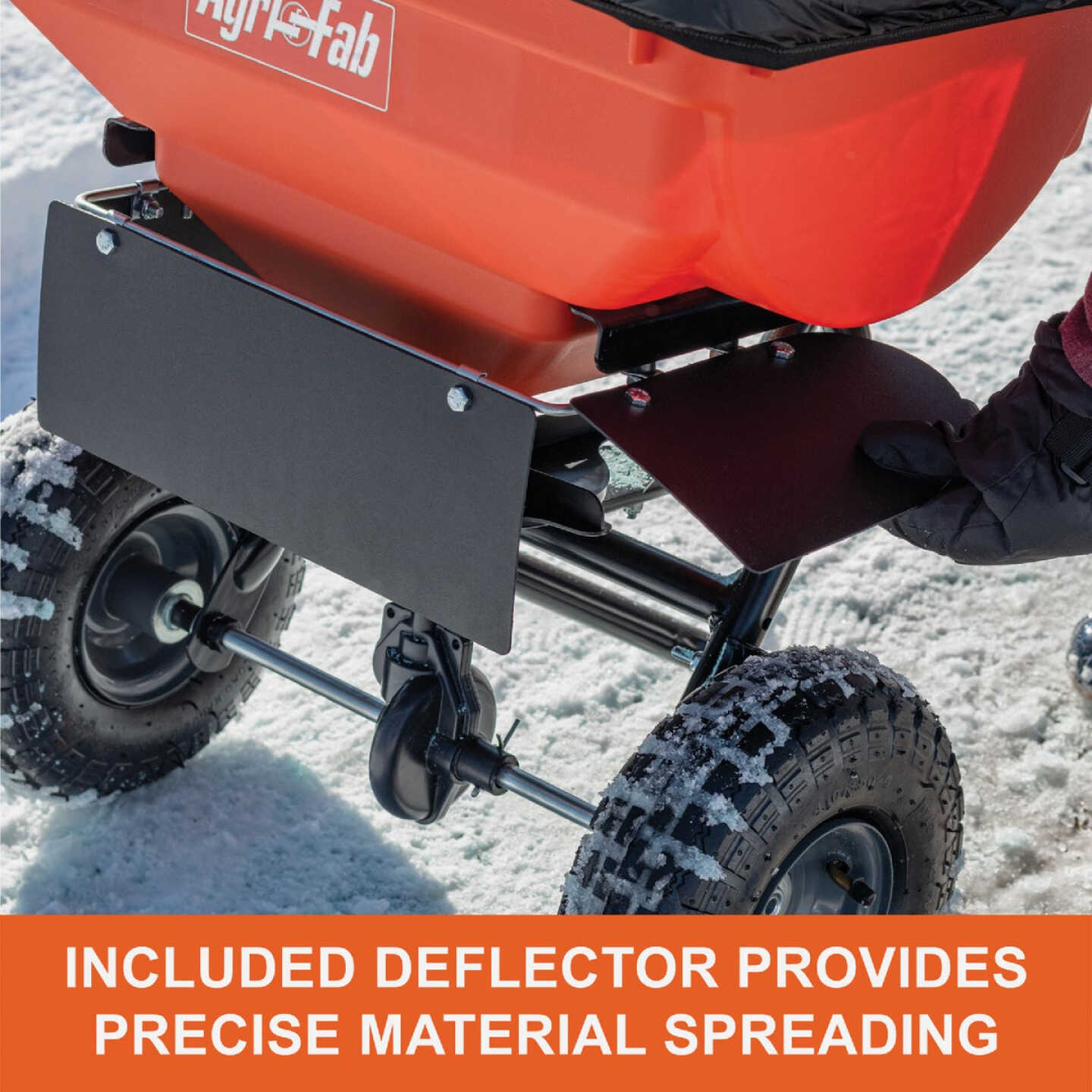 Agri-Fab Inc 85 Lb. Ice Melt Push Broadcast Spreader Image 4