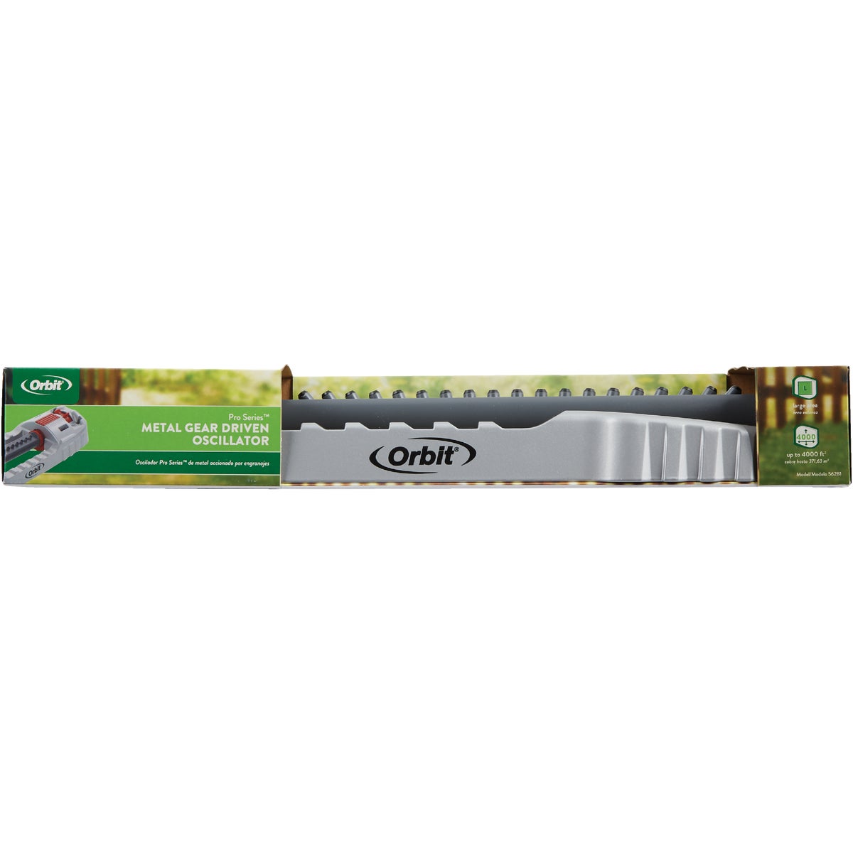 Orbit Pro Series Aluminum 4000 Sq. Ft. Gray & Black Oscillating Sprinkler Image 2