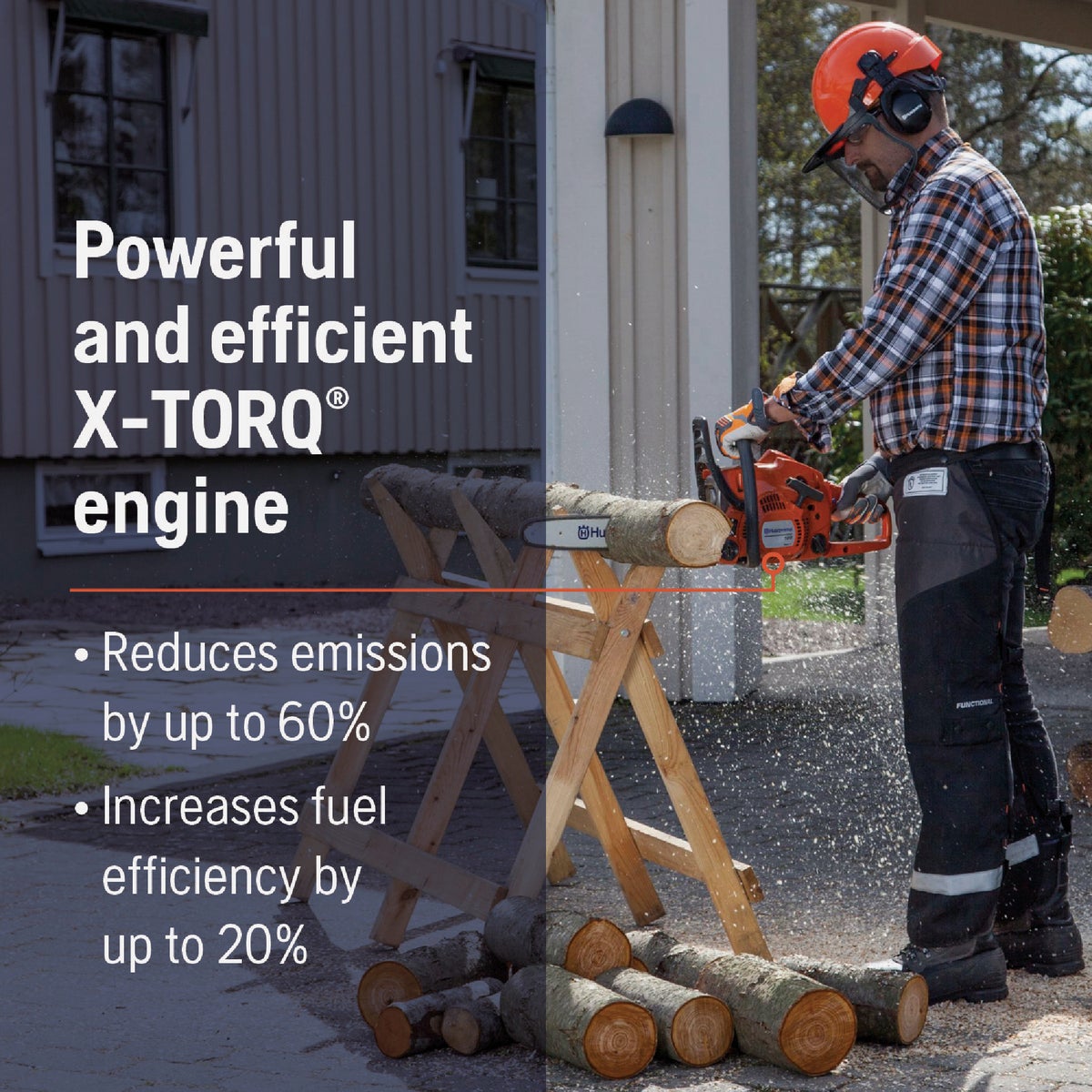 Husqvarna 120 Mark II 14 in. 38cc 2-Cycle Gas Chainsaw Image 3