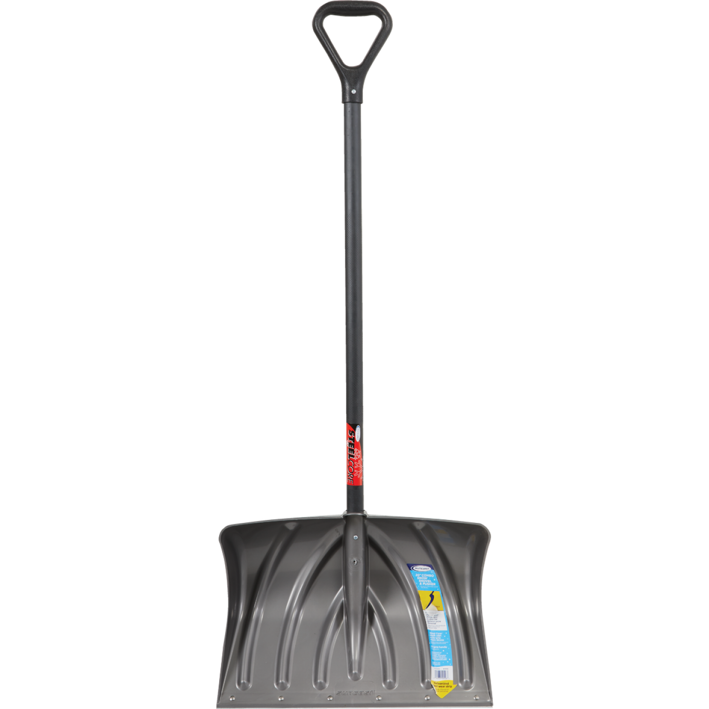 Suncast 20 In. Graphite Steel Core Snow Shovel & Pusher with Steel Wear Strip & 38 In. Steel Handle Image 2