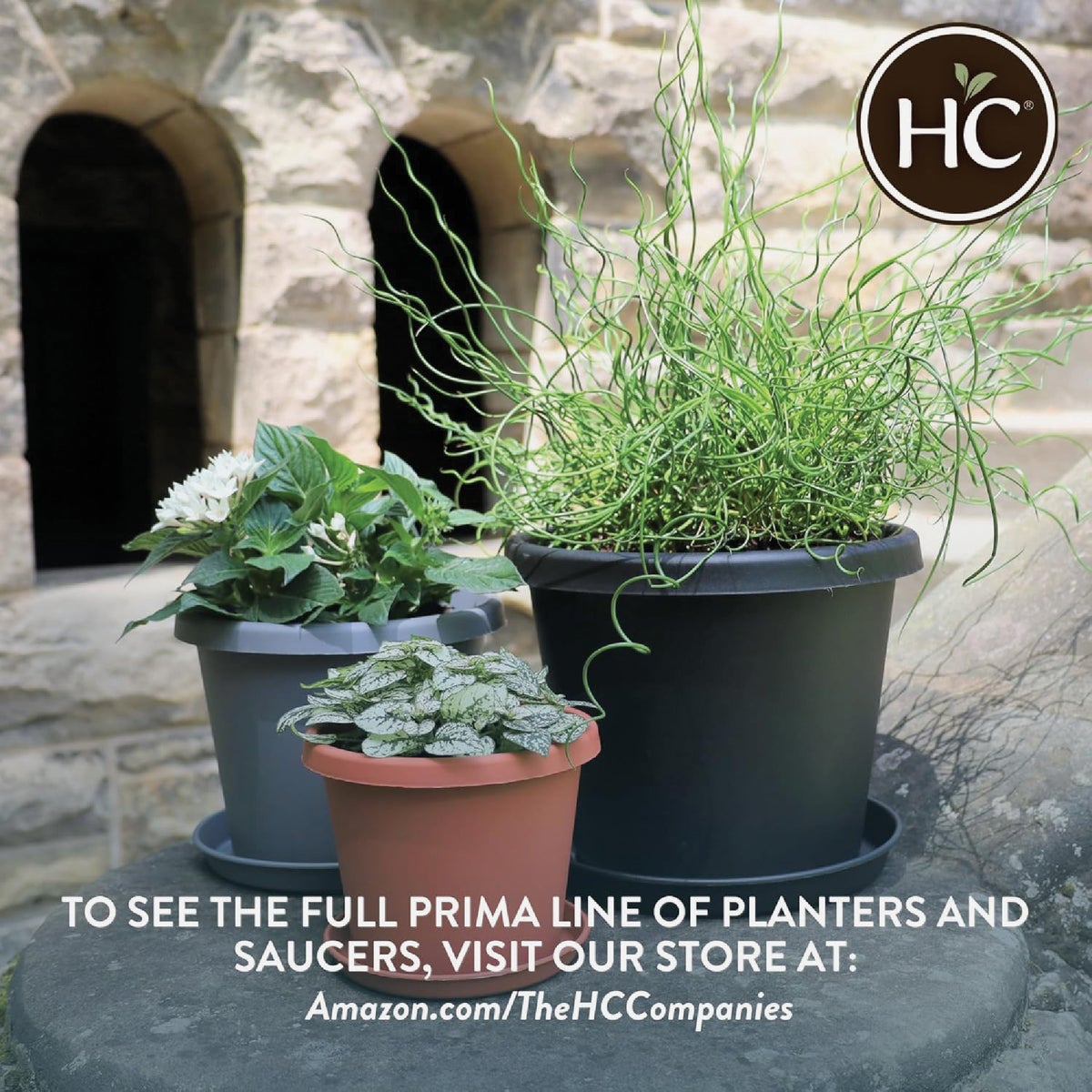 HC Companies 20 In. Warm Gray Classic Planter Image 4