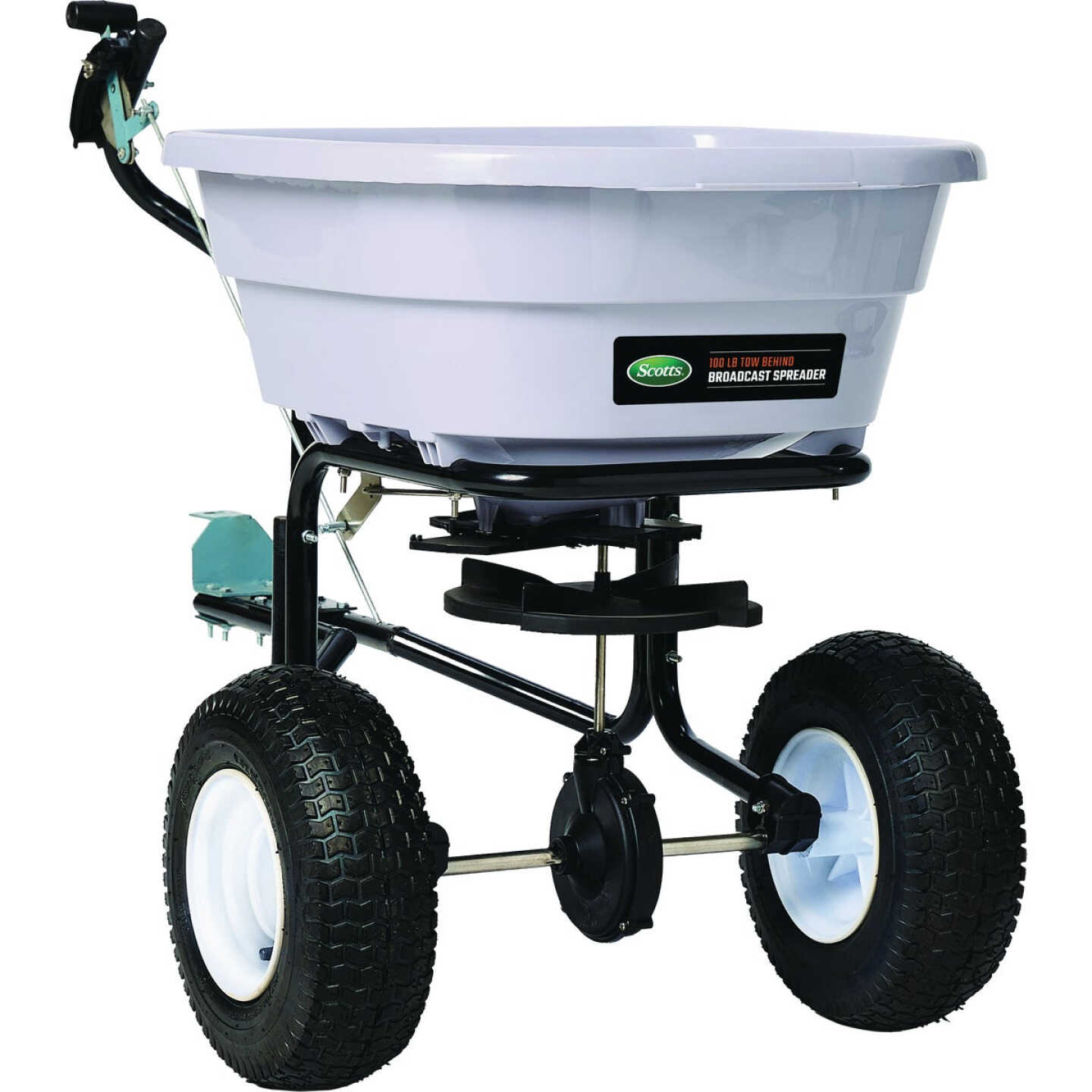 Scotts 100 Lb. 100,000 Sq. Ft. Tow-Behind Broadcast Spreader Image 1