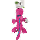 goDog Gators Large Pink Squeaky Plush Dog Toy Image 1