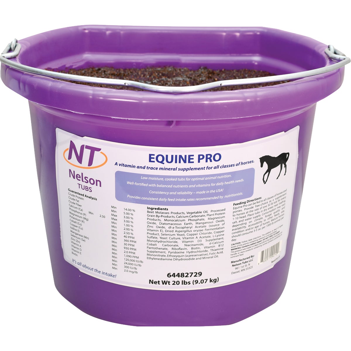 Nelson Tubs Equine Pro 20 Lb. Horse Feed Supplement
