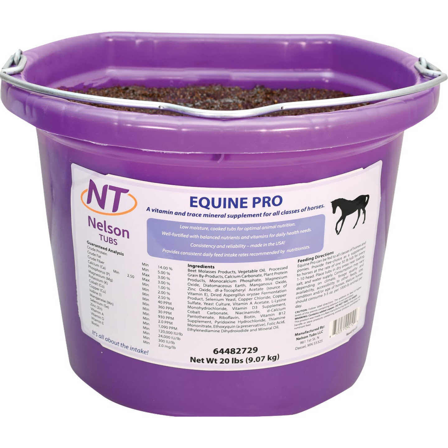 Nelson Tubs Equine Pro 20 Lb. Horse Feed Supplement Image 1