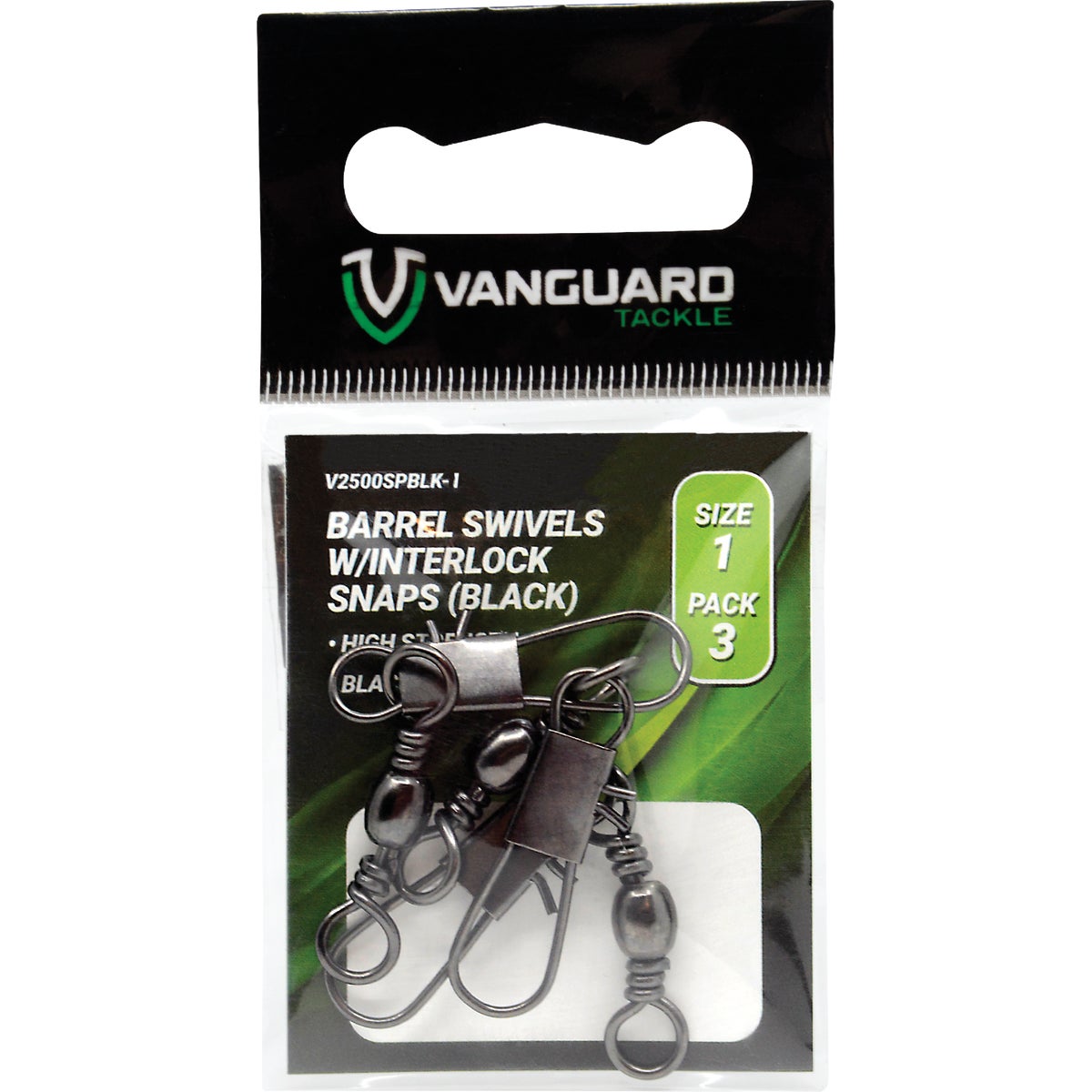 Vanguard Size 5 Barrel Swivel with Interlock Snaps (5-Pack)