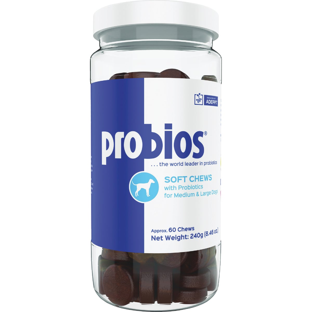 Probios Medium & Large Dog Probiotic Soft Chew (60-Count) Image 1