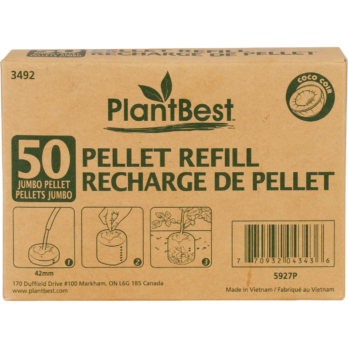 PlantBest Jumbo Coir Pellet Refill (50-Pack)